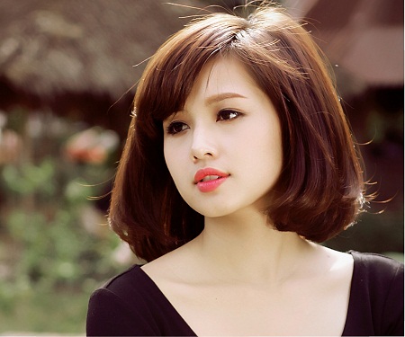 Kiểu tóc này của Tâm Tít giúp cô luôn rạng rỡ.
