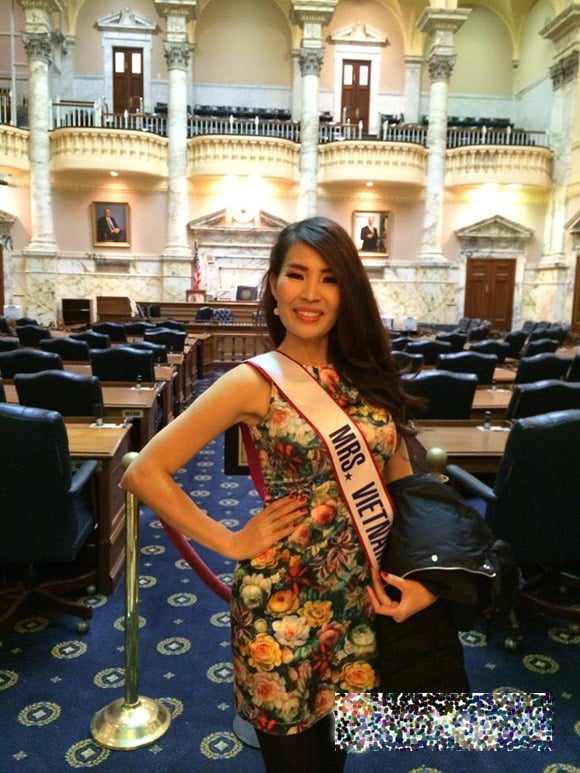 Khá bất ngờ khi Diễm Kyly thành đại diện Việt Nam tham gia Mrs. World 2014.
