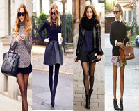 Váy ngắn điệu đà cho mùa Đông