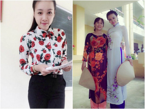 Kỷ niệm đáng nhớ nhất của Hải Vân khi lần đầu đi dạy là được học trò phong tặng danh hiệu 'cô giáo hot girl Hàn Quốc'.