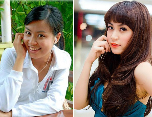 Hoàng Thùy Linh không thay đổi nhiều trừ màu da trắng hơn.