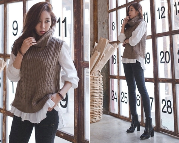 Không hề nhàm chán khi dùng bốt cổ cao làm phụ kiện cho style, khiến nàng linh hoạt và tự tin khi đến chốn văn phòng trong những ngày gió rét.