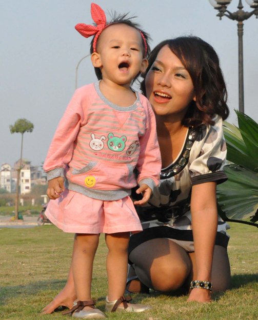 Thái Thùy Linh luôn tự hào về cô con gái Gạo Nếp của mình.