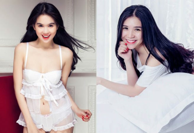 Lại Hương Giang giống Ngọc Trinh đến từng centimet