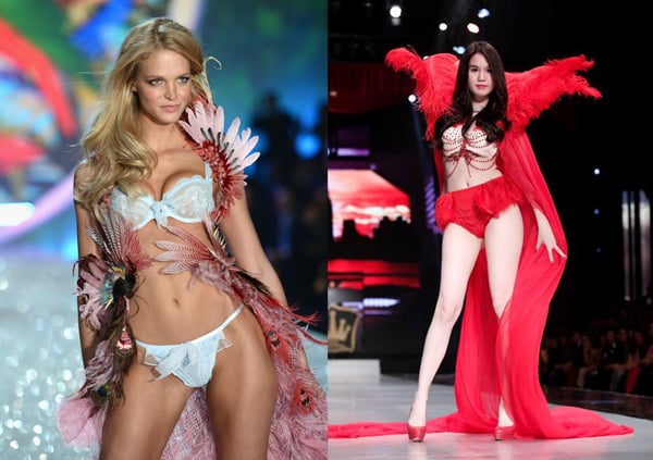 Nếu so thân hình, vẻ đẹp của Ngọc Trinh với các thiên thần Victoria Secret thì rõ ràng Ngọc Trinh đang đánh giá quá cao mình.