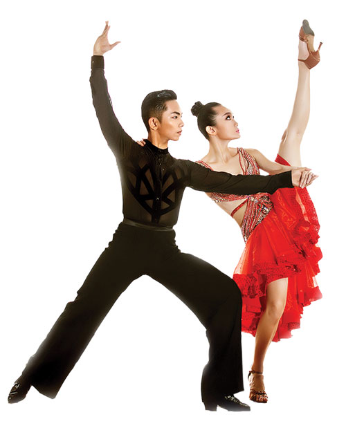 Phan Hiển và Mỹ An đều là học trò của nữ hoàng dancesport Khánh Thi.