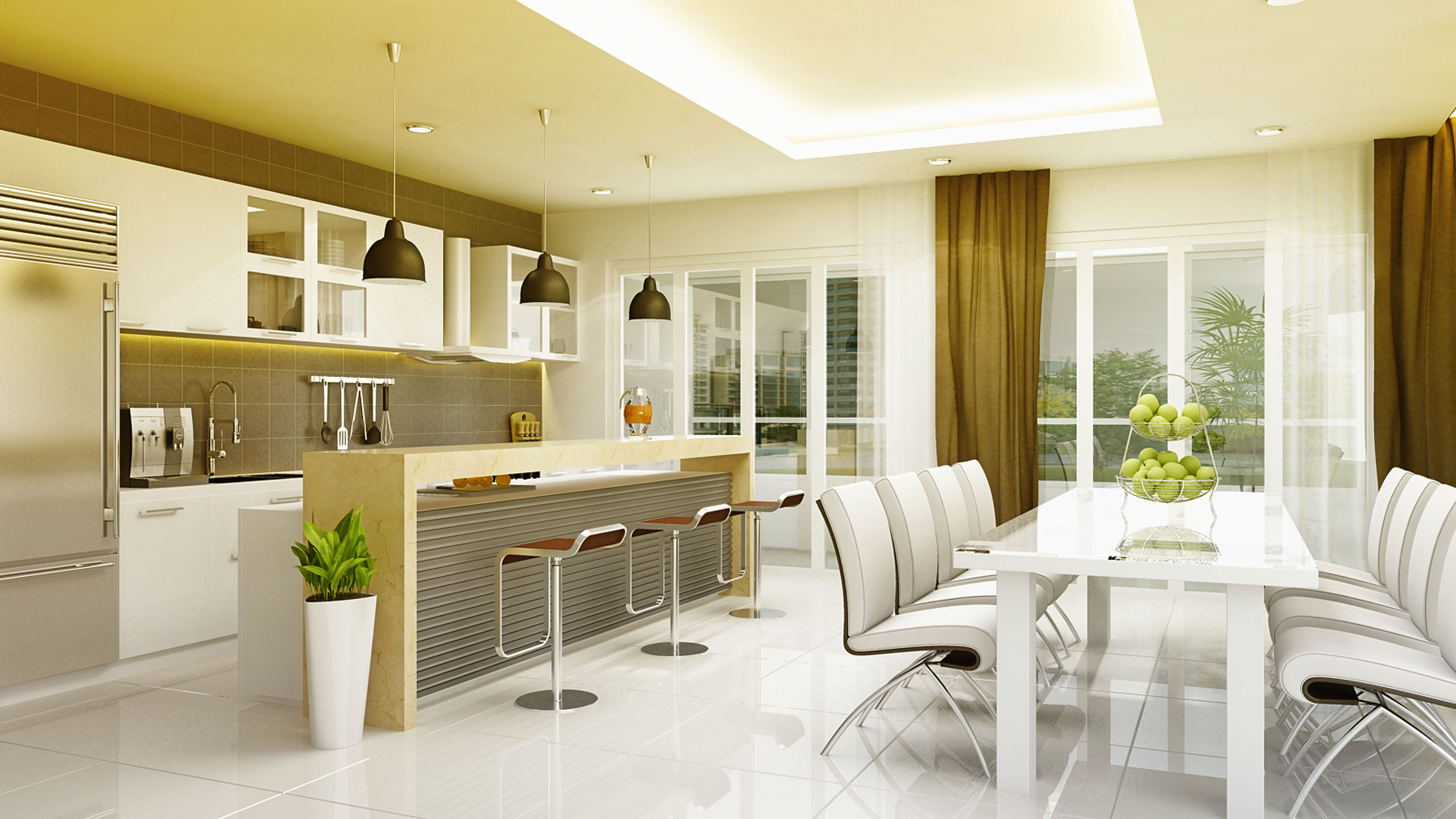 Trong phòng khách, không nên có những vật phản quang, vì phòng là nơi tụ khí, nếu đặt vật phản quang sẽ tản khí tốt hoặc mang những luồng khí xấu phân bố khắp phòng.