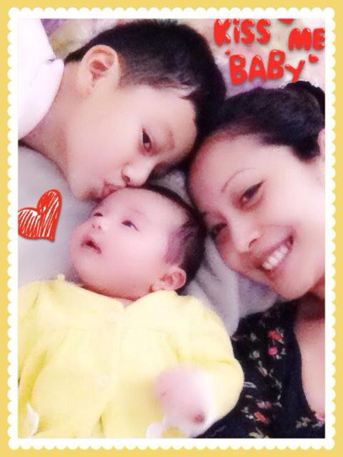Anh trai Bảo Nam rất yêu thương em gái.
