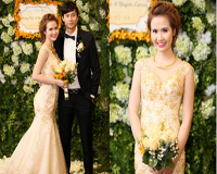 Những hình ảnh đẹp nhất trong hôn lễ Huyền Lizzie