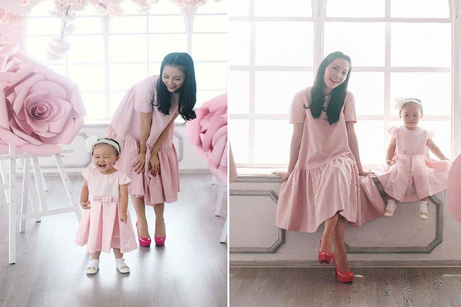 Khi mang thai Luna, Linh Nga tăng tới 15kg, tức là quá chuẩn 3kg đối với một diễn viên múa trong thời kỳ bầu bí