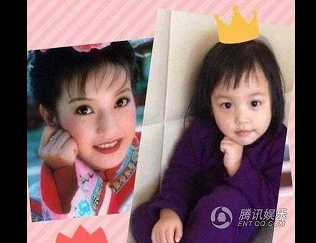 Chỉ một thời gian ngắn không xuất hiện, con gái Triệu Vyđã lớn và có nhiều nét thay đổi đến kinh ngạc.