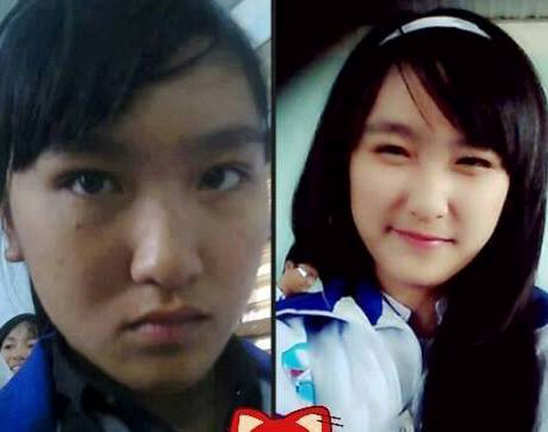 Thật khó tin hai bức ảnh này lại là của một người.