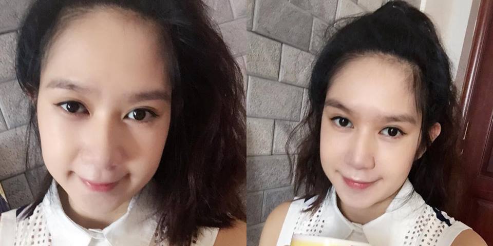 Bà mẹ hot girl 3 con trông vẫn rất tươi trẻ dù mới sinh dậy.
