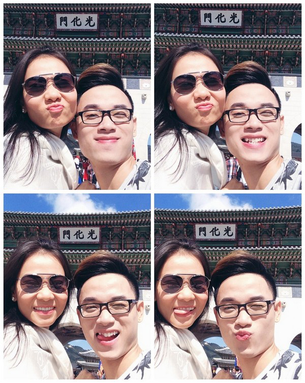 Hình ảnh thân mật của hai thầy trò khi đi du lịch, biểu diễn cùng nhau.