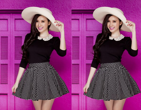 Cô nhanh chóng rũ bỏ hình tương ngoan hiền để trở thành cô nàng sexy, nóng bỏng.