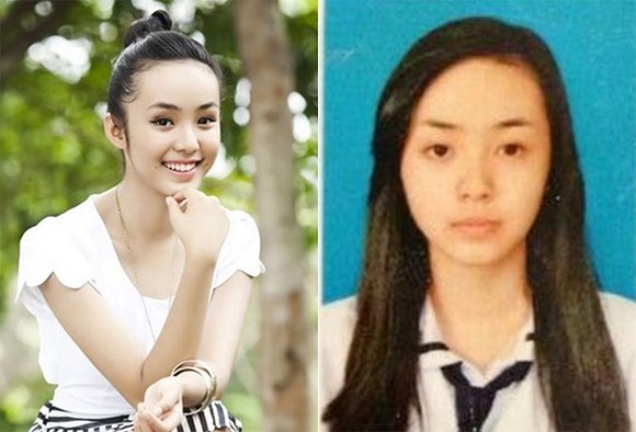 Đôi mắt to, sống mũi cao của Bảo Trân vẫn 'đâu ra đấy' trên tấm ảnh thẻ. Là một hot girl khá 'ngoan hiền' nên không khó để xem ảnh mặt mộc của 'cô dâu 12 tuổi'.