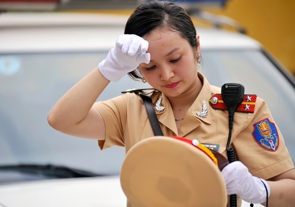 Những giọt mồ hôi vất vả.