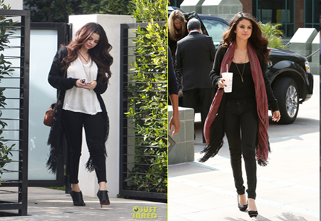 Style mùa đông trẻ trung của Selena Gomez