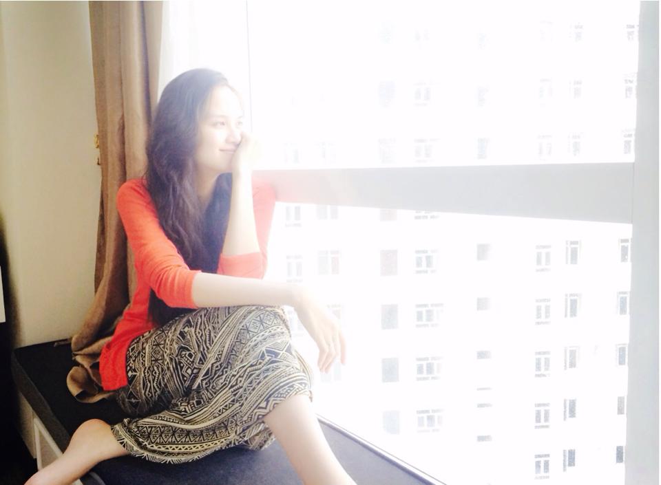 Sau thời gian sinh con ở Mỹ, hoa hậu Diễm Hương đã về Việt Nam.
