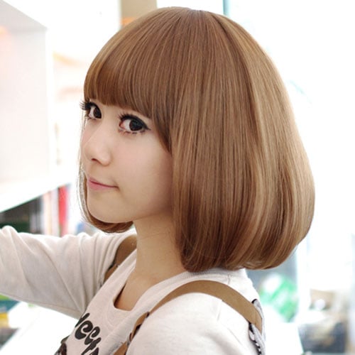 Tóc ép cụp kết hợp với mái bằng cũng là một sự lựa chọn hoàn hảo cho bạn.