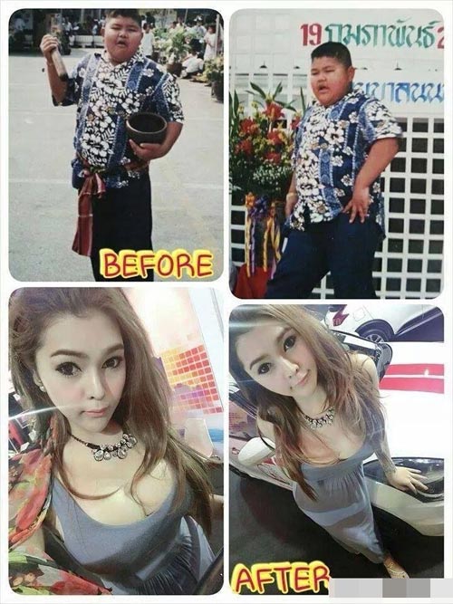 Natchata năm nay 21 tuổi, là nhân vật đang làm mưa làm gió trên các diễn đàn và báo mạng Thái Lan sau khi công bố sự thay đổi đến ngỡ ngàng về ngoại hình của cô.