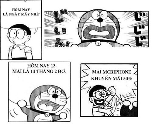 Tinh thần lạc quan của Nobita.