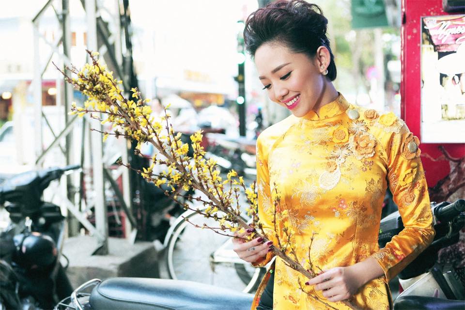 Khi về Mỹ cô chia sẻ rằng rất nhớ không khí đón Tết ở Việt Nam.