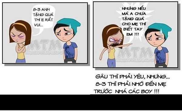 Dù tặng quà cho 'Gấu' nhưng cũng phải nhớ đến các mẹ đấy nhé các anh.