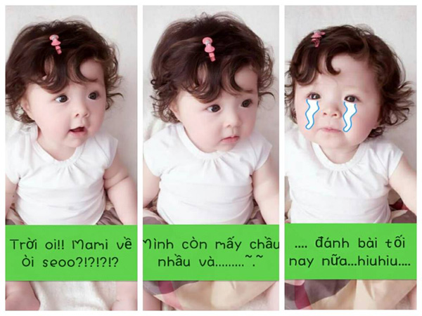 Các bức ảnh nhận được nhiều lượt thích và bình luận của cư dân mạng, trong đó chủ yếu là những lời khen ngợi, xuýt xoa về sự đáng yêu, dễ thương của Cadie.