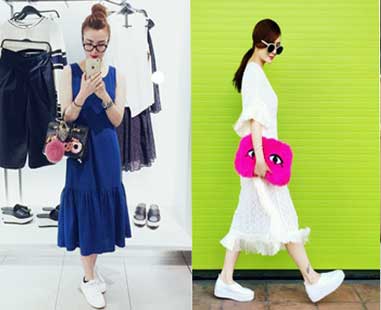 Phong cách thời trang tháng 2 của chị em Yến Trang