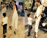 Hồ Ngọc Hà ngọt ngào dạo phố cùng con trai ngày cuối tuần