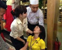 Bàng hoàng giây phút ngất xỉu trong siêu thị BigC