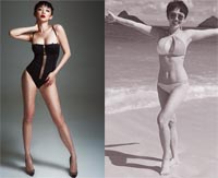 Nín thở nhìn Tóc Tiên cởi đồ mặc áo tắm