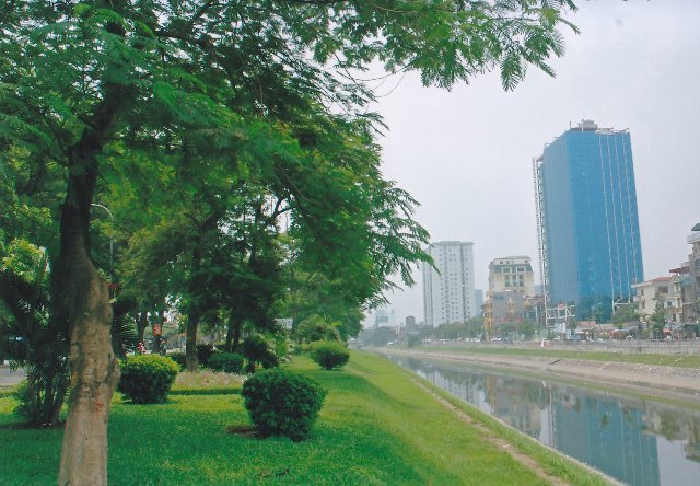 Màu xanh của đường Láng.