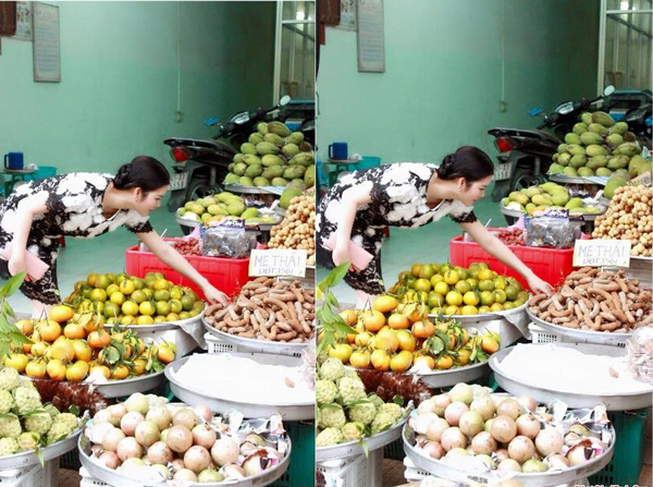 Ngoài trái cây, Lý Nhã Kỳ còn rất thích ăn hủ tiếu, ngô khoai nướng vỉa hè.