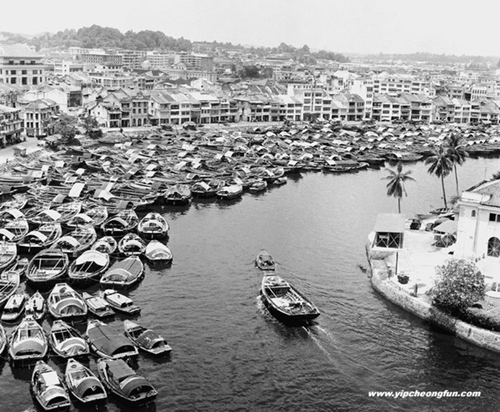 Khu vực vịnh Maria năm 1940 chỉ là nơi giao thương giữa các tàu bè.