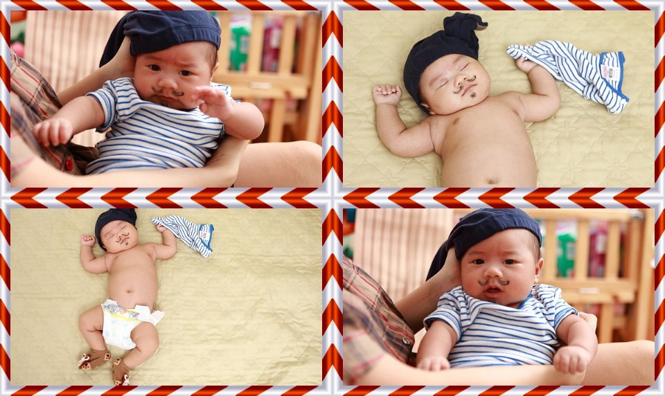 Khoảnh khắc vô cùng đáng yêu của cậu bé được bố mẹ lưu giữ làm kỷ niệm.