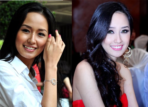 Hình ảnh Mai Phương Thúy trước kia và hiện tại.