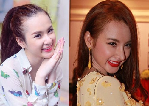 Angela Phương Trinh với chiếc mũi dài ngoẵng biến dạng.