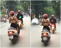 Choáng với cô gái đi ra đường bán khỏa thân