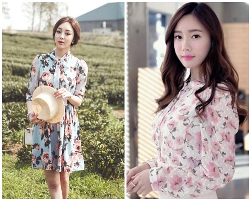 Thời trang họa tiết hoa hồng lên ngôi trong năm 2015