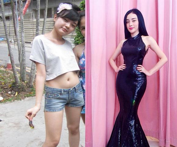 Hiện Angela Minh Châu sở hữu chiếc cằm nhọn đúng chuẩn V-line, đôi môi gợi cảm.