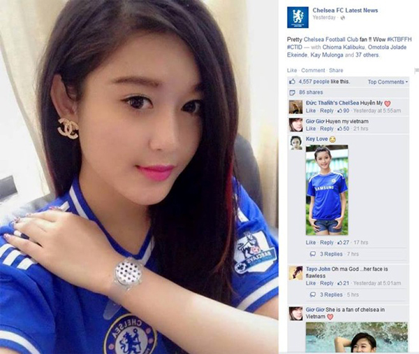Huyền My: 'Năm nay bé Mỳ nộp đơn vào CLB bóng đá nữ Chelsea'.