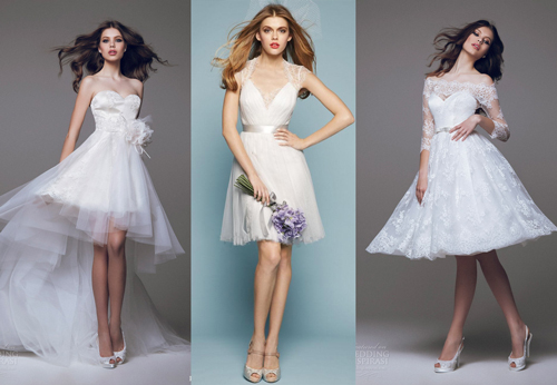 Những mẫu váy cưới ngắn đẹp nhất cho cô dâu hè 2015