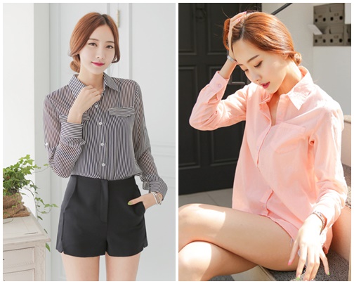 Sơ mi cổ đức cho cô nàng ưa vẻ đẹp thanh lịch, trẻ trung
