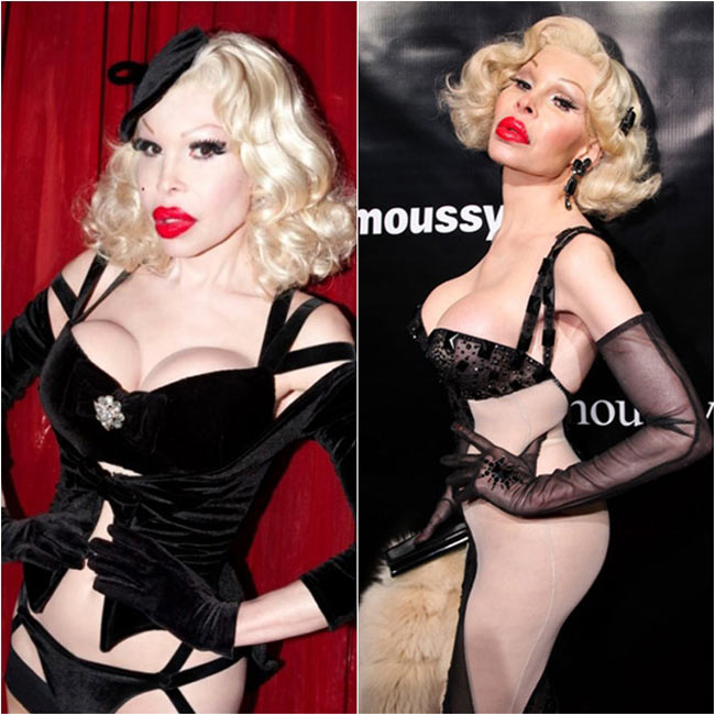 Những hình ảnh của Amanda Lepore khiến nhiều người hãi hùng.