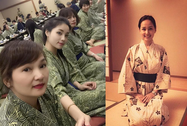 Ngắm những lần xúng xính diện kimono của sao Việt