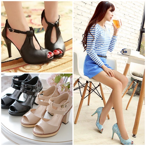Giày hở mũi thoáng mát siêu dễ thương cho nàng công sở