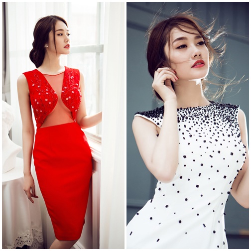 Linh Chi biến hóa từ style gợi cảm đến thanh lịch