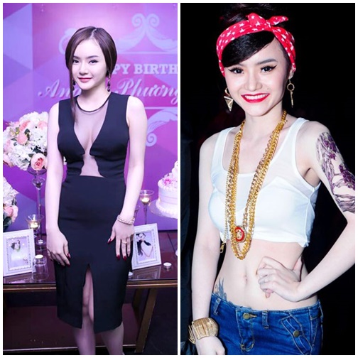 Em gái Angela Phương Trinh ngày càng hở bạo